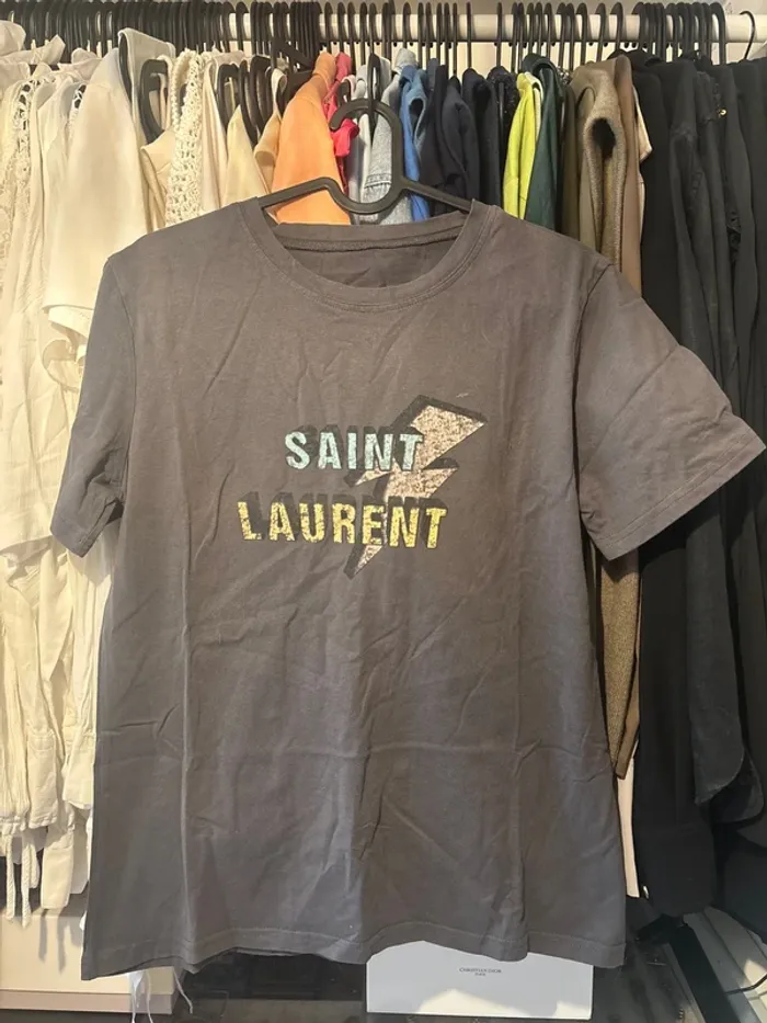 T-shirt à imprimé Saint Laurent