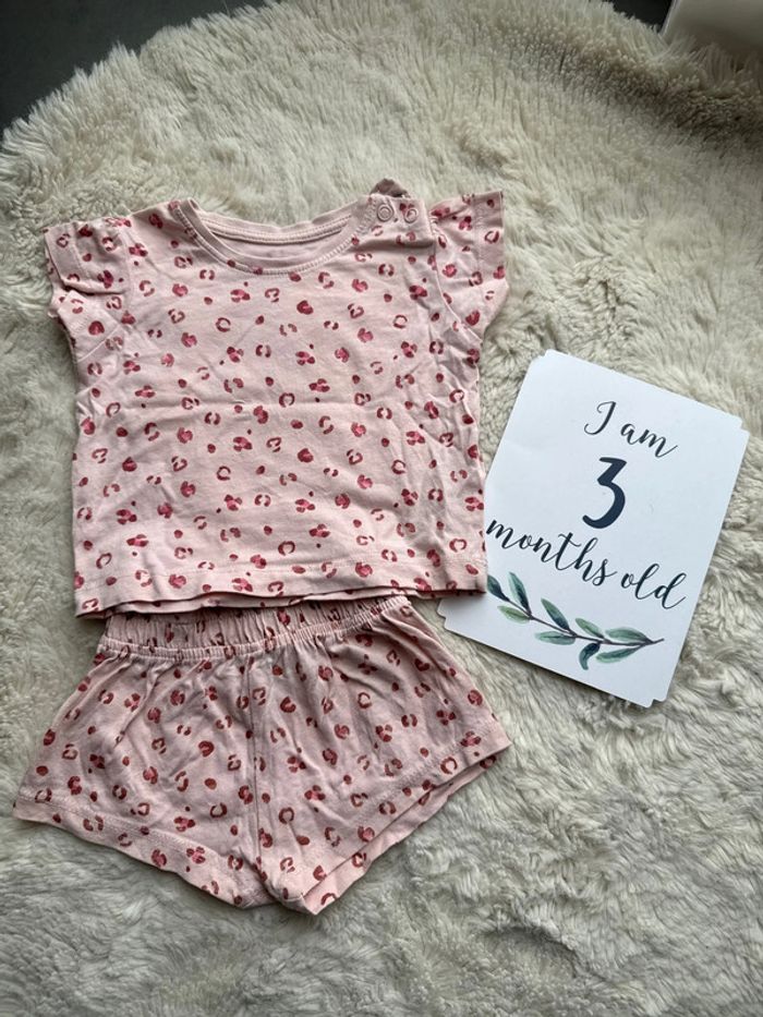 Ensemble léopard rose 3 mois primark
