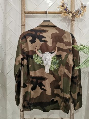 🌺Véritable veste militaire customisé T38