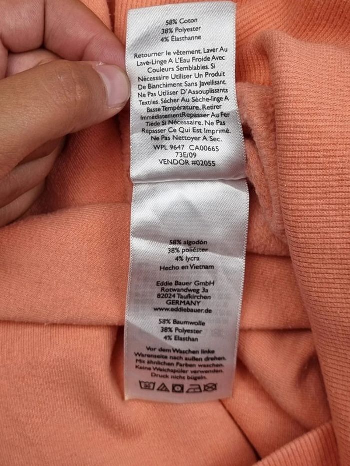 Sweat Eddie Bauer rose saumon – Taille XL Femme - photo numéro 7