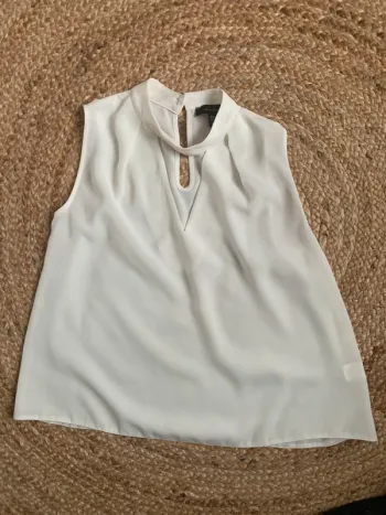 Blouse sans manches écru Primark T.36 parfait état
