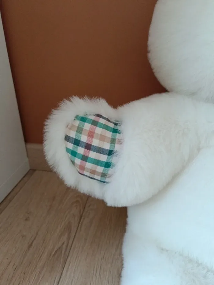 Grande peluche ours blanc - photo numéro 2
