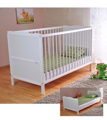 Lit bébé évolutif blanc