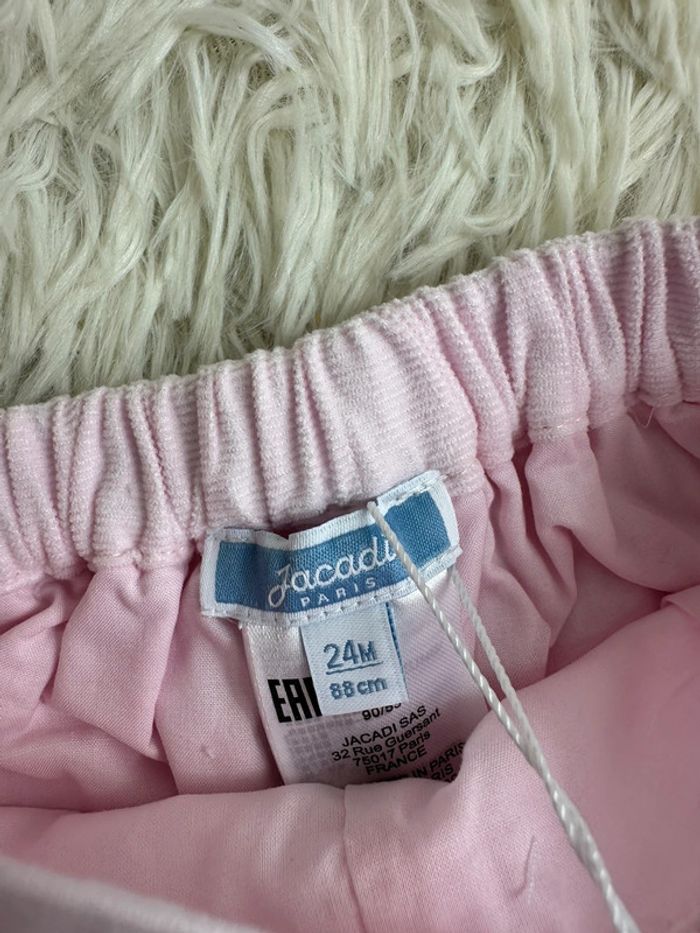 Short en velours rose pale Jacadi taille 24 mois - photo numéro 6