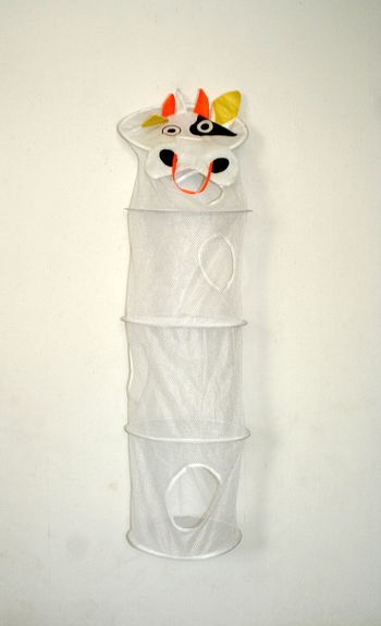 Panier suspendu blanc tête de vache 4 niveaux