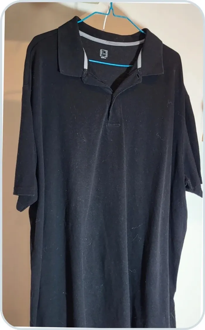 Polo noir Oxylane - 3XL - Très bon état - photo numéro 2