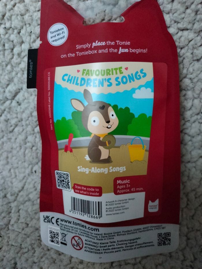 Figurine Tonies en Anglais