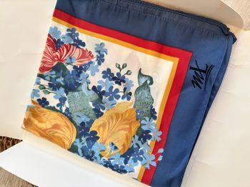 Foulard vase & fleurs vintage - Marie Laurena