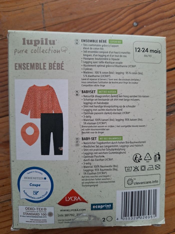 Ensemble bébé fille taille 86/92cm - photo numéro 2