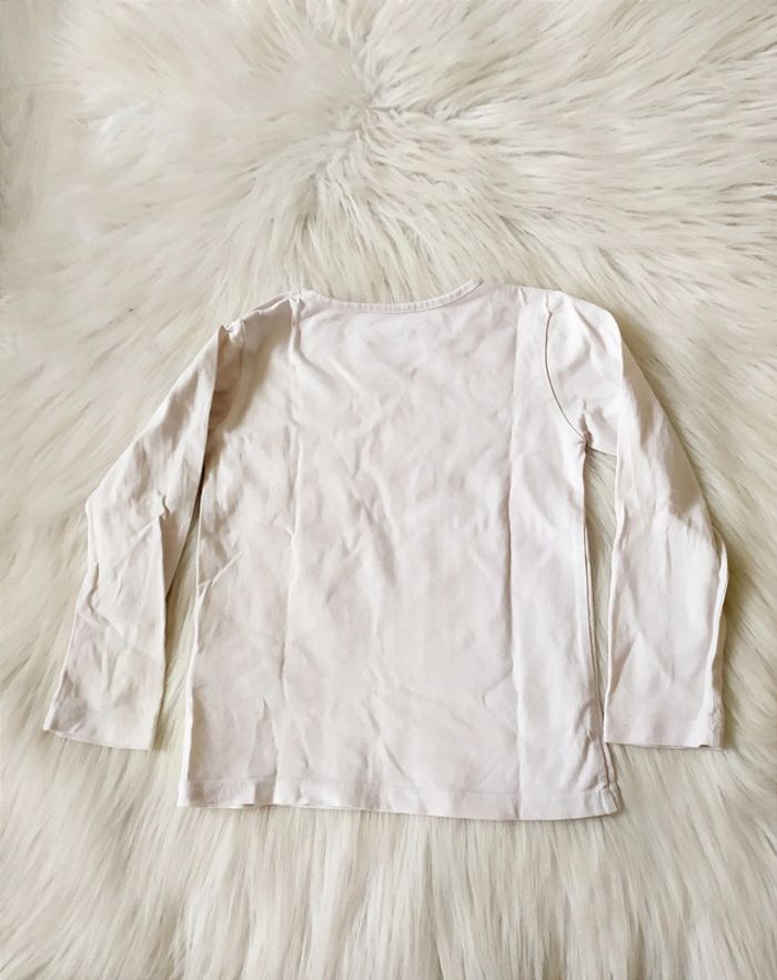 Tee-shirt manches longues fille 3 ans motif Smile Etoile - photo numéro 3