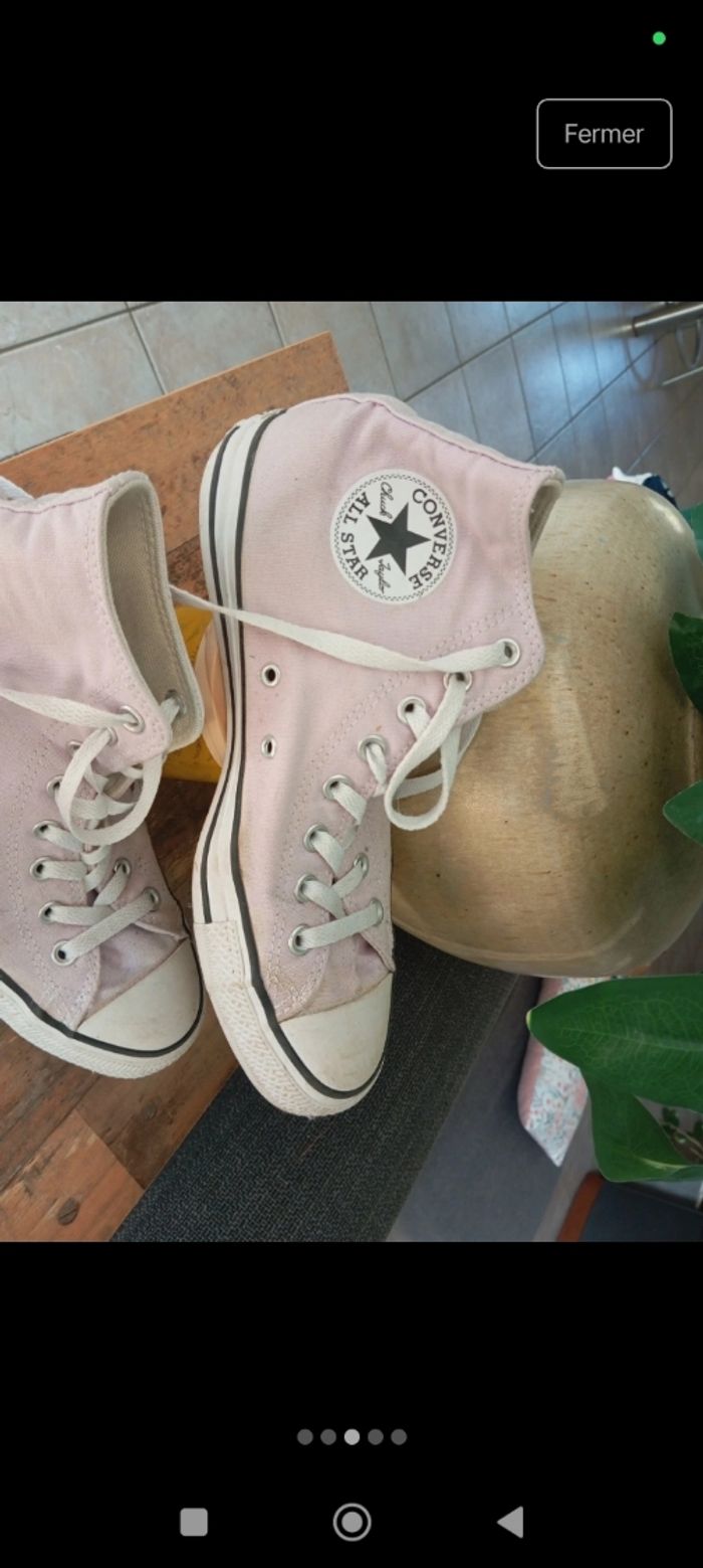 Converse All Star taille 41 lilas clair