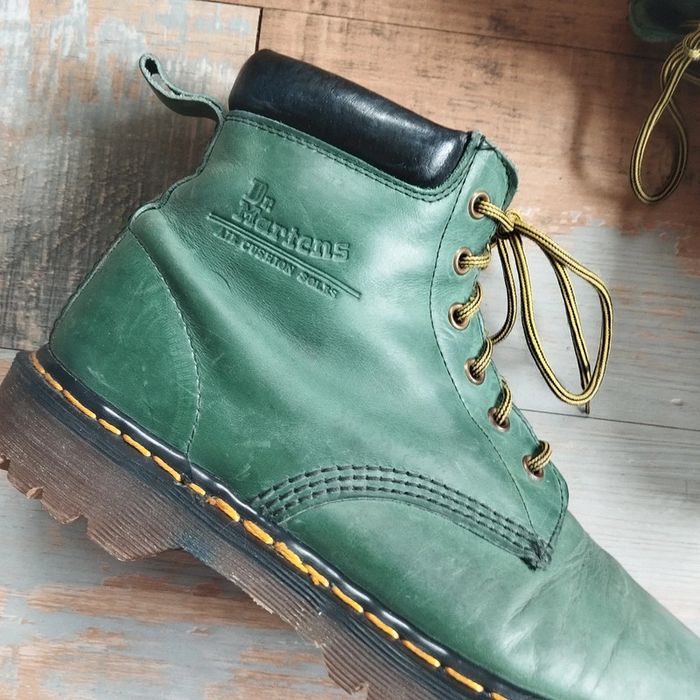Rare Dr. Martens made in england vintage boots cuir bon état unisexe - taille UK 7.5 / EU 41.5 - photo numéro 3