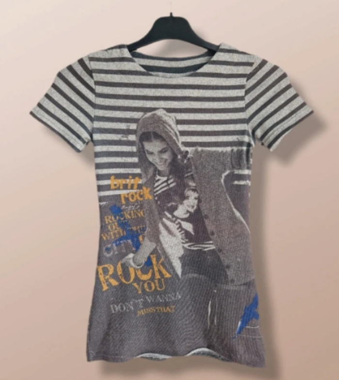 👗Tunique à rayures Rock Kn So Bad Taille 12 ans