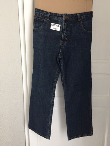 534-Pantacourt jean brut T 42-XL