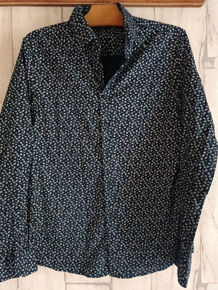Chemise à motif manches longues