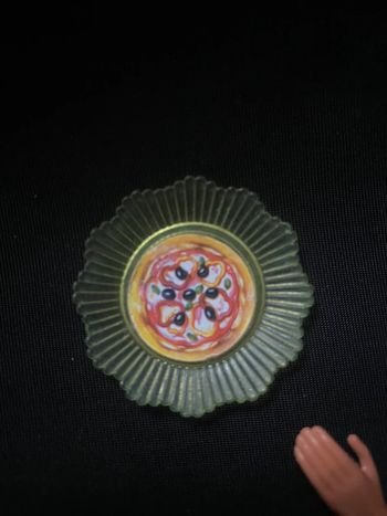 Vintage assiette de Pidzza barbie