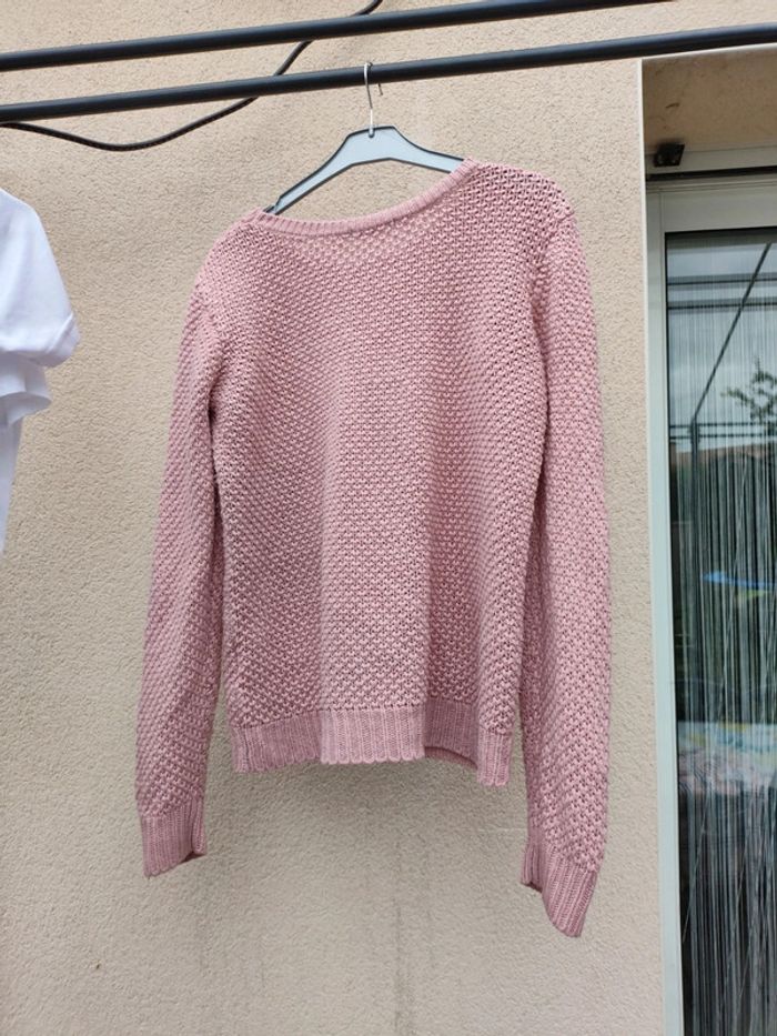 Petit pull en maille et dentelle L - photo numéro 4