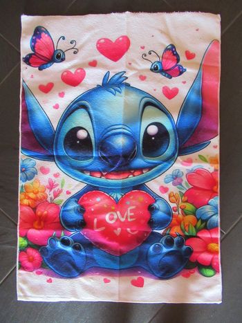 Serviette de douche (bain) Stitch neuve