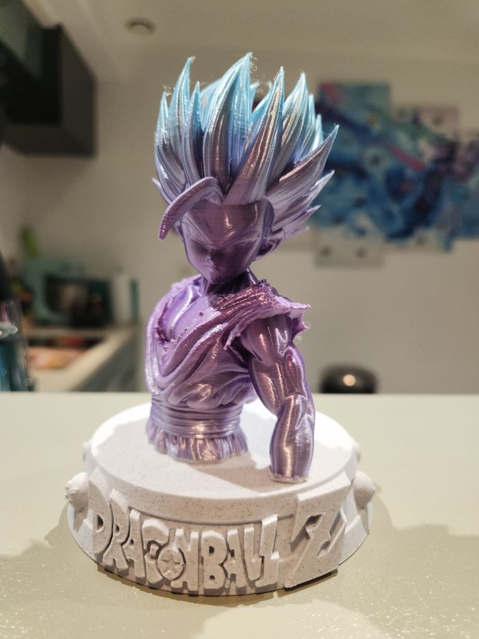 Figurine Dragon Ball Z – Buste collector imprimé en 3D – Manga
