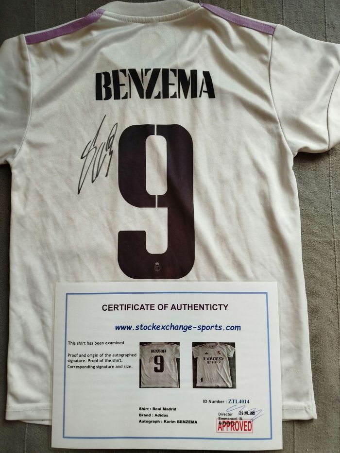 Maillot signé Karim Benzema - photo numéro 3