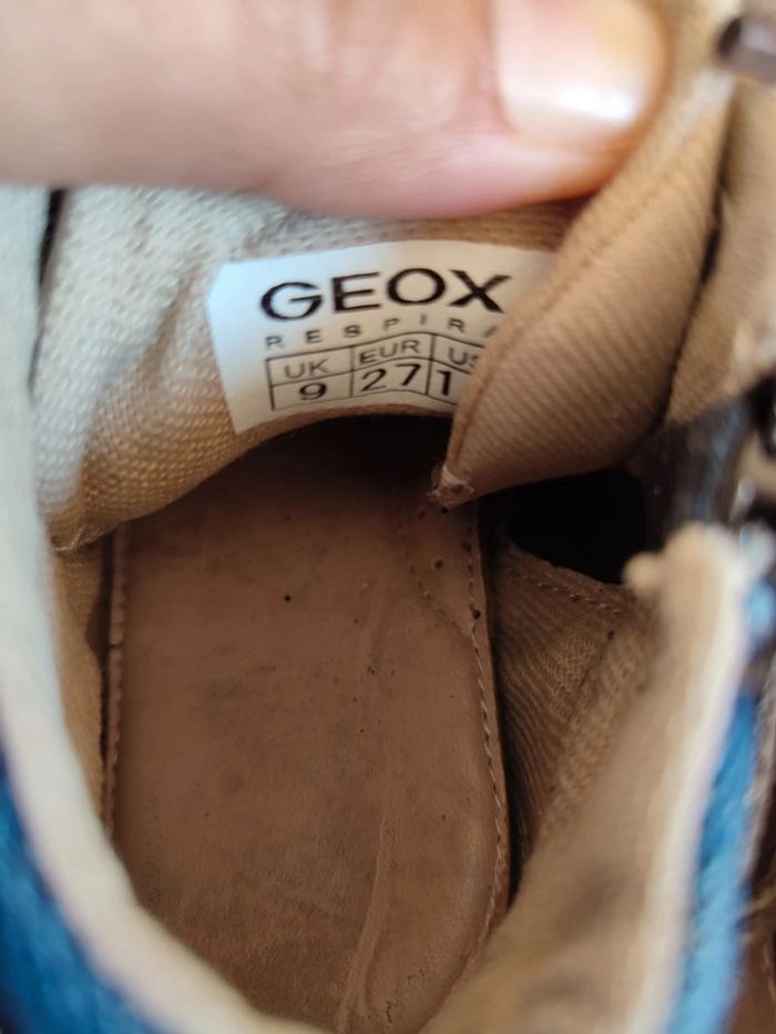 Bottines en cuir zippées et à lacets Geox en 27 (EU) - photo numéro 6