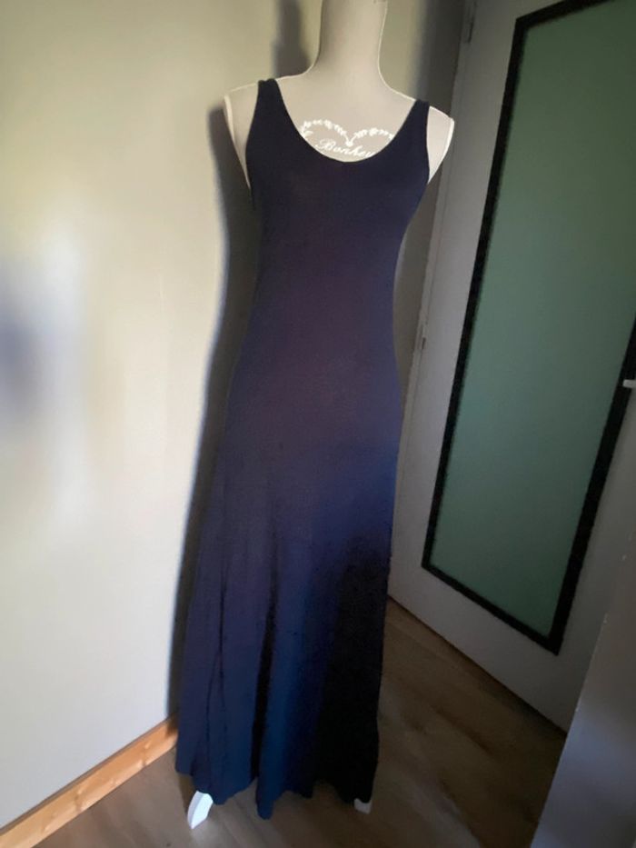 Robe longue bleu marine Monoprix