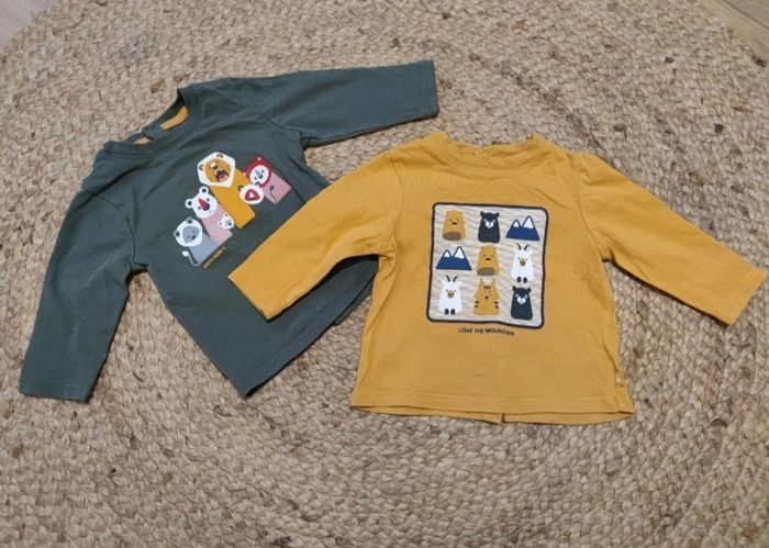 Lot de deux t-shirt manches longues