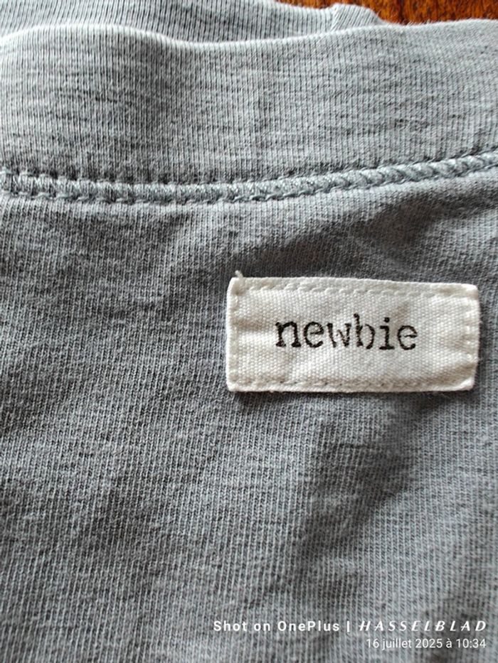 Legging froufrous bleu gris - photo numéro 3