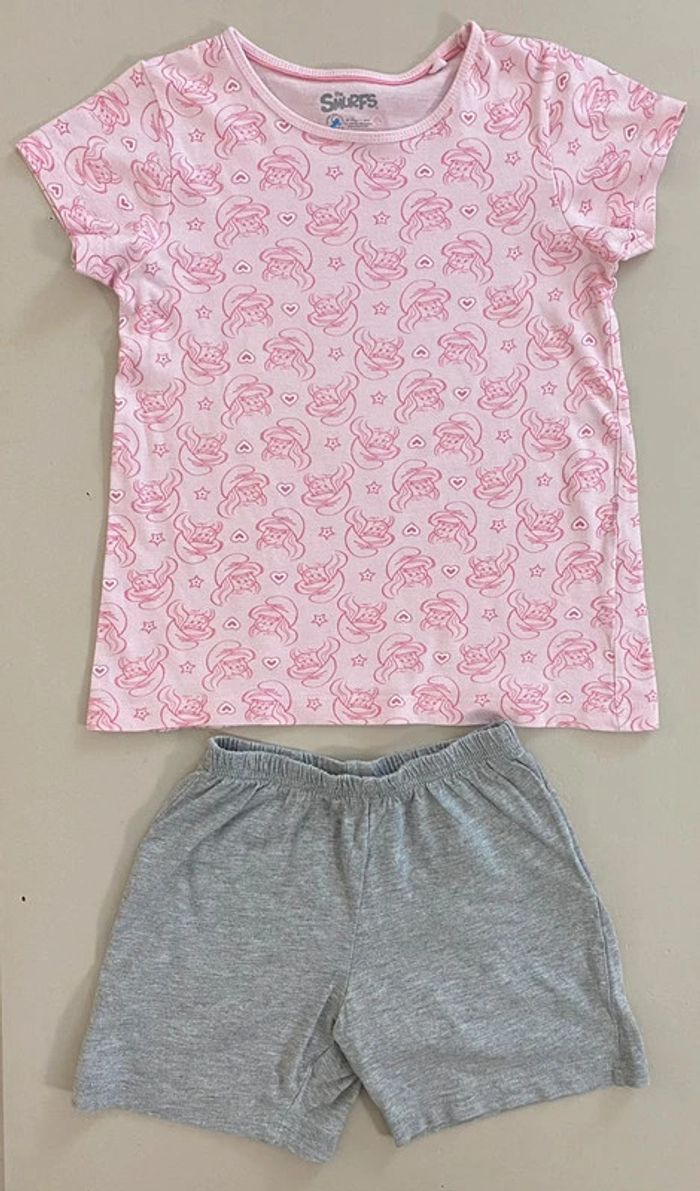 Pyjama 2 pièces T-Shirt et short 4-6 ans Les Schtroumpfs - photo numéro 8