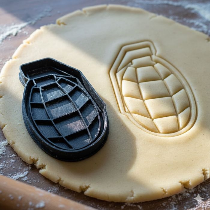 Emporte-pièce grenade pour biscuits et pâtisserie - Découpoir 8 cm