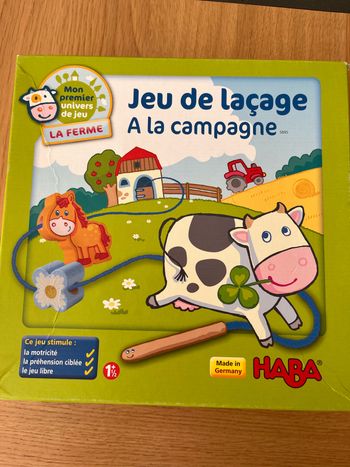Jeu de laçage « à la campagne » Haba