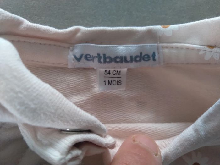 Gilet veste naissance 1mois neuf vertbaudet - photo numéro 3