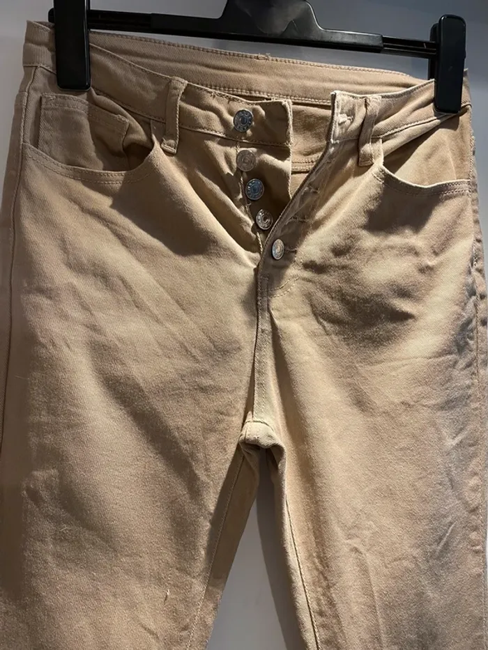 Jean patte d éléphant beige taille M -38 SHEIN très bon état - photo numéro 2