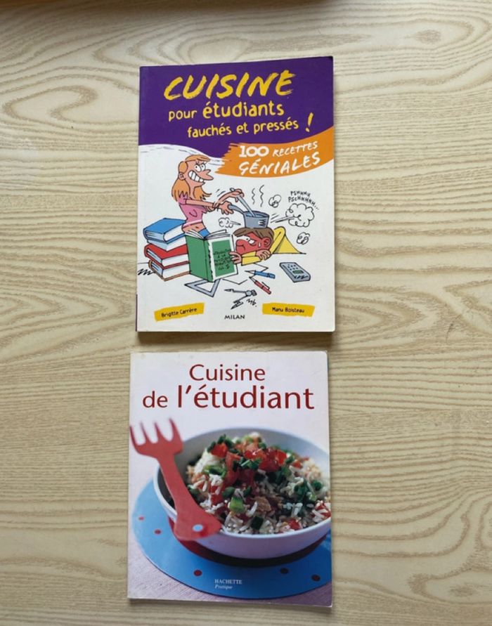 Lot livres cuisine étudiant