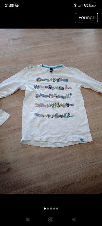 T-shirt manches longues rip curl taille 14ans
