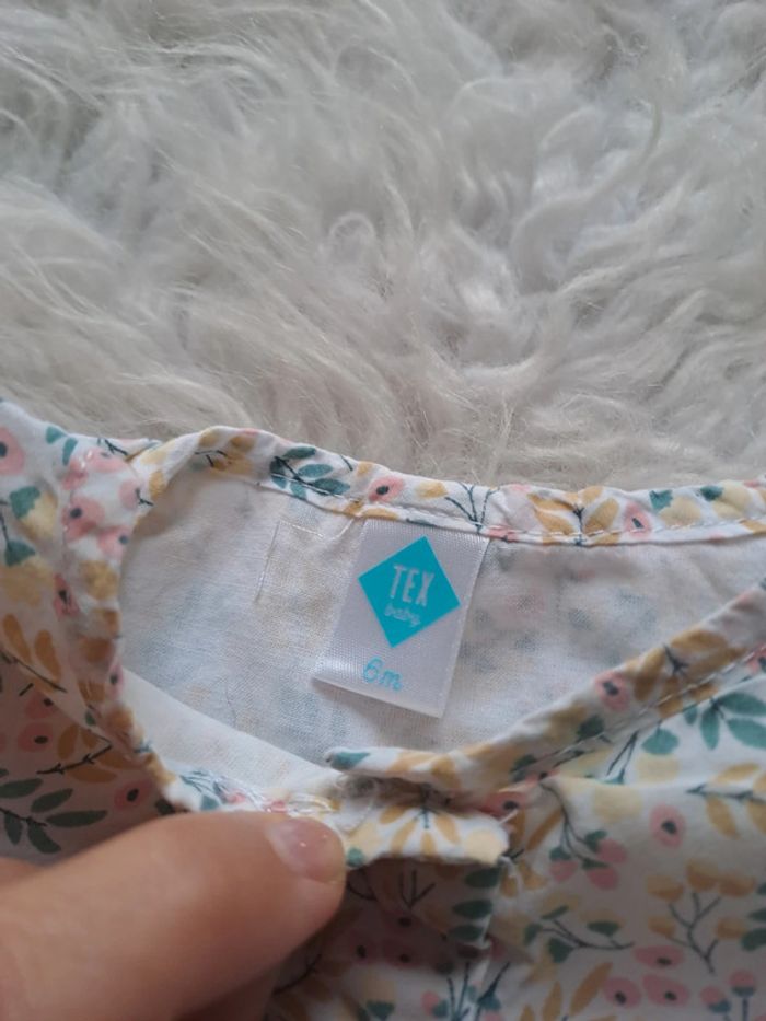 Blouse fleurie tex 6mois - photo numéro 3