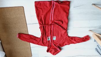 Vêtement femme robe de chambre rouge Etam taille 38