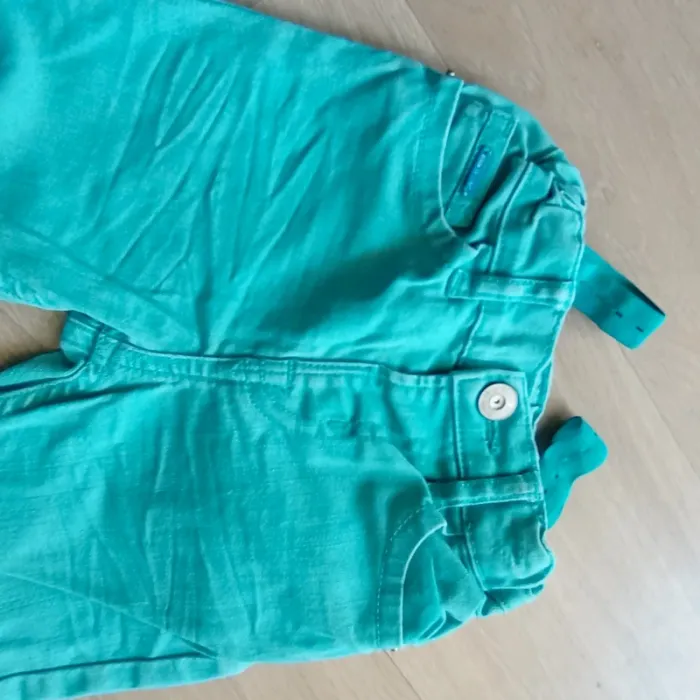 Pantalon jeans slim denim fille 3-4 ans - photo numéro 2