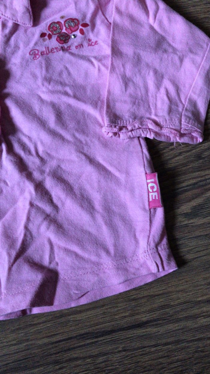 Tee-shirt rose 6 mois - photo numéro 3