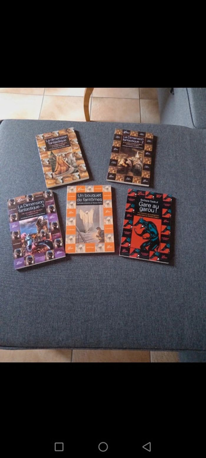 Coffret 5 livres anthologies fantastiques - photo numéro 3