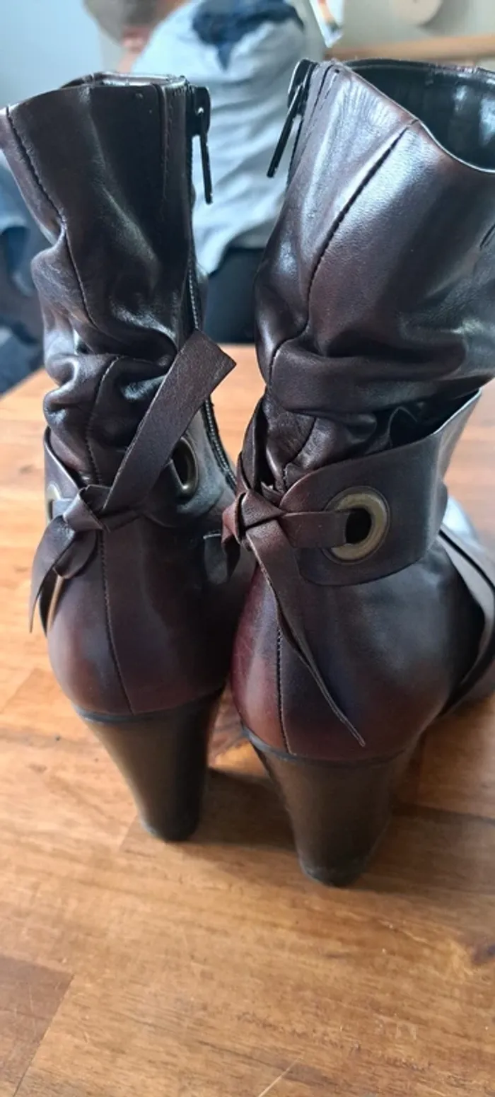 Bottines marron - photo numéro 4
