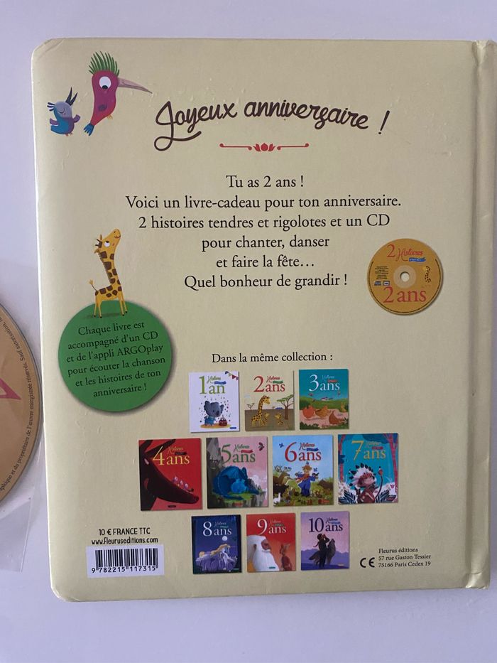 Livre enfant histoire de mes 2 ans - photo numéro 3