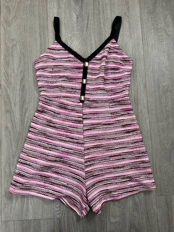 Combishort en tweed rose violet Zara T38 M