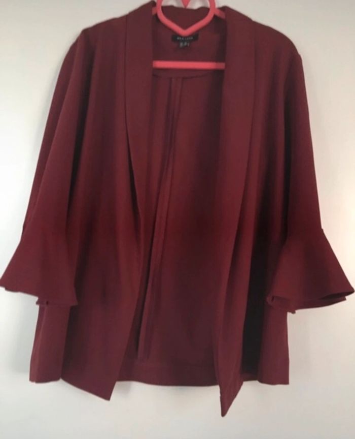 Veste bordeaux - photo numéro 2