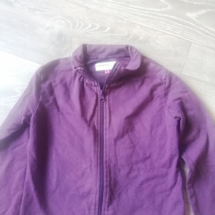 Veste Sweat zippée violette Taille 12 ans "Dynam Girl" 🌸 - photo numéro 2