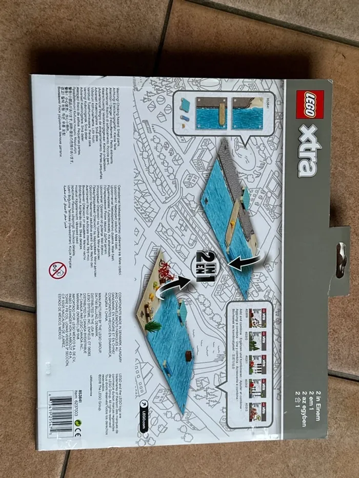 LEGO Xtra 853841 : La mer. Tapis de jeu 2 en 1, double sens. - photo numéro 4