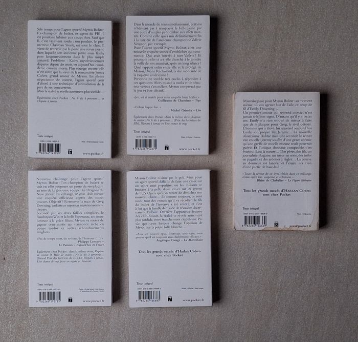 Harlan  Coben  - 5 romans Myron Bolitar - photo numéro 2