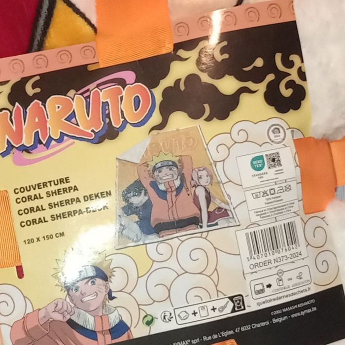 Grande couverture en sherpa naruto - photo numéro 3