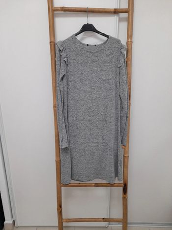 Robe gris chiné idéale grossesse taille S/M