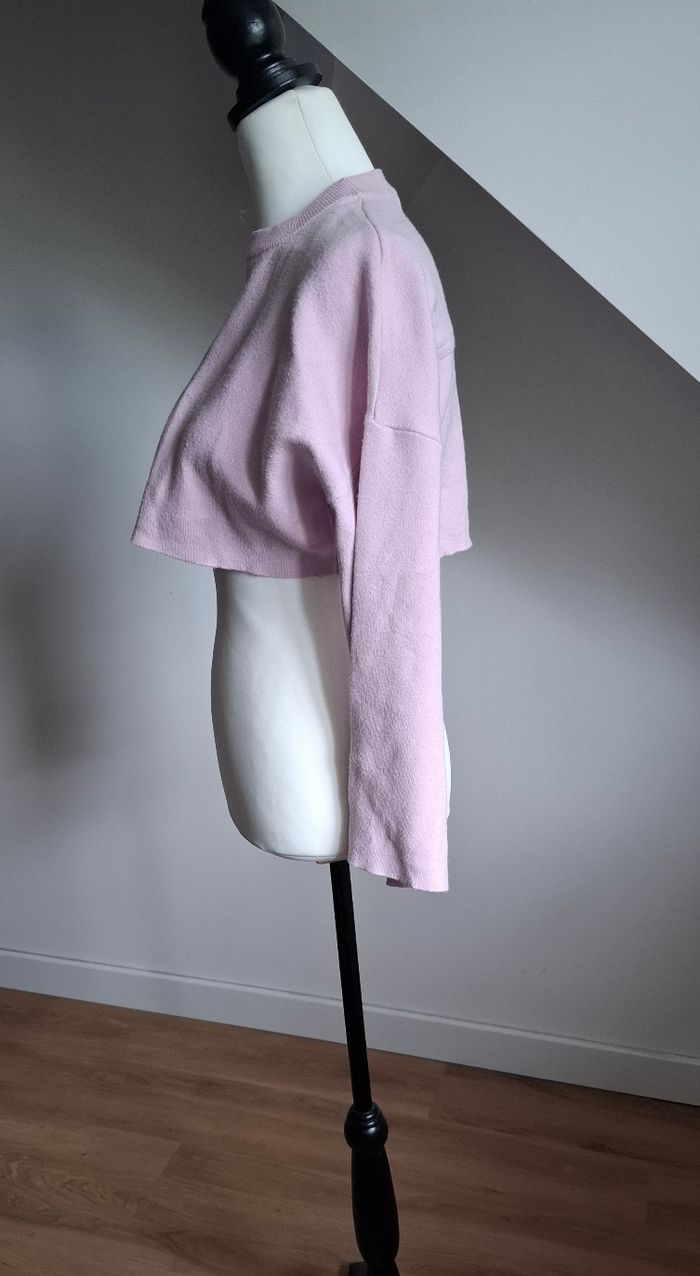 Pull court rose T.36 Zara - photo numéro 3